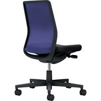 【組立設置込】コクヨ モネット 背メッシュ 肘無 ランバー無 背座ツートン ナイロンキャスター ディープパープル×ブラック 1脚（直送品）