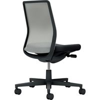 【組立設置込】コクヨ モネット 背メッシュ 肘無 ランバー無 背座ツートン ナイロンキャスター 黒×ライトグレー×ブラック 1脚（直送品）