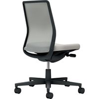 【組立設置込】コクヨ モネット 背メッシュ 肘無 ランバー無 背座同色 ナイロンキャスター ブラック×ライトグレー 1脚（直送品）