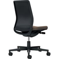 【組立設置込】コクヨ モネット 背メッシュ 肘無 ランバー無 背座ツートン ナイロンキャスター ブラック×ダークグレージュ 1脚（直送品）