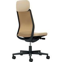 【組立設置込】コクヨ モネット 背メッシュ ショルダーサポート 肘無 ランバー無 背座同色 ウレタンキャスター BK×ソフトベージュ 1脚（直送品）