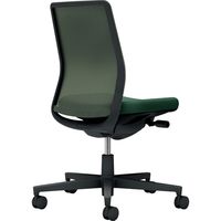 【組立設置込】コクヨ モネット 背メッシュ 肘無 ランバー無 背座同色 ナイロンキャスター ブラック×ディープグリーン 1脚（直送品）