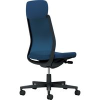 【組立設置込】コクヨ モネット 背メッシュ ショルダーサポート 肘無 ランバー無 背座同色 ナイロンキャスター ブラック×ネイビー 1脚（直送品）