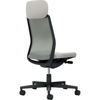 【組立設置込】コクヨ モネット 背メッシュ ショルダーサポート 肘無 ランバー無 背座同色 ナイロンキャスター ブラック×ライトグレー 1脚（直送品）