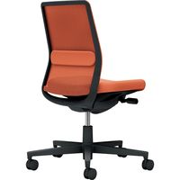 【組立設置込】コクヨ モネット 背メッシュ 肘無 ランバー付 背座同色 ウレタンキャスター ブラック×ソフトテラコッタ 1脚（直送品）