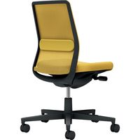 【組立設置込】コクヨ モネット 背メッシュ 肘無 ランバー同色 背座同色 ウレタンキャスター オリーブ×イエローブラック 1脚（直送品）