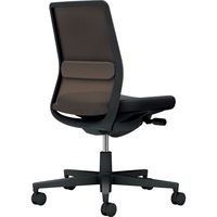 【組立設置込】コクヨ モネット 背メッシュ 肘無 ランバー付 背座ツートン ウレタンキャスター ダークグレージュ×ブラック 1脚（直送品）