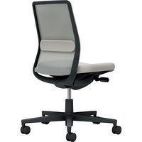【組立設置込】コクヨ モネット 背メッシュ 肘無 ランバー付 背座同色 ウレタンキャスター ブラック×ライトグレー 1脚（直送品）