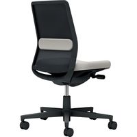 【組立設置込】コクヨ モネット 背メッシュ 肘無 ランバーグレー 背座ツートン ウレタンキャスター ブラック×ライトグレー 1脚（直送品）