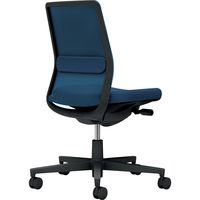 【組立設置込】コクヨ モネット 背メッシュ 肘無 ランバー同色 背座同色 ウレタンキャスター ネイビー×ブラック 1脚（直送品）