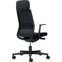 【組立設置込】コクヨ モネット 背メッシュ ショルダーサポート L型肘 ランバーブラック 背座同色 ナイロンキャスター ブラック 1脚（直送品）