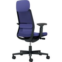 【組立設置込】コクヨ モネット 背メッシュ ショルダーサポート 可動肘 ランバー付 背座同色 ウレタンキャスター BK×Dパープル 1脚（直送品）