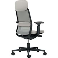 【組立設置込】コクヨ モネット 背メッシュ ショルダーサポート 可動肘 ランバー付 背座同色 ウレタンキャスター ブラック×Lグレー 1脚（直送品）