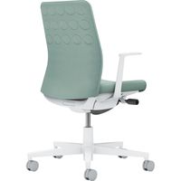 【組立設置込】コクヨ モネット クッション 肘無 ランバー無 背座同色 ウレタンキャスター ブラック×ディープパープル 1脚（直送品）