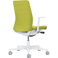 【組立設置込】コクヨ モネット クッション 肘無 ランバー無 背座同色 ナイロンキャスター ブラック×パウダーミント 1脚（直送品）