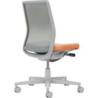 【組立設置込】コクヨ モネット 背メッシュ 肘無 ランバー無 背座ツートン ウレタンキャスター ライトグレー×ペールテラコッタ 1脚（直送品）