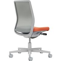 【組立設置込】コクヨ モネット 背メッシュ 肘無 ランバー無 背座ツートン ウレタンキャスター Lグレー×ソフトテラコッタ×Lグレー 1脚（直送品）