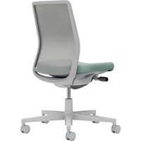 【組立設置込】コクヨ モネット 背メッシュ 肘無 ランバー無 背座ツートン ナイロンキャスター Lグレー×Aターコイズ×Lグレー 1脚（直送品）