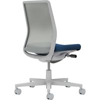 【組立設置込】コクヨ モネット 背メッシュ 肘無 ランバー無 背座ツートン ナイロンキャスター ライトグレー×ネイビー×ライトグレー 1脚（直送品）