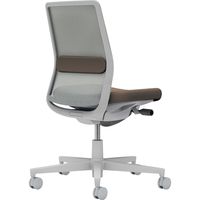 【組立設置込】コクヨ モネット 背メッシュ 肘無 ランバー付 背座ツートン ナイロンキャスター ライトグレー×ダークグレージュ 1脚（直送品）