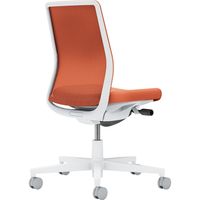 【組立設置込】コクヨ モネット 背メッシュ 肘無 ランバー無 背座同色 ウレタンキャスター ホワイトグレー×ソフトテラコッタ 1脚（直送品）