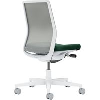 【組立設置込】コクヨ モネット 背メッシュ 肘無 ランバー無 背座ツートン ウレタンキャスター Wグレー×ディープグリーン×Lグレー 1脚（直送品）