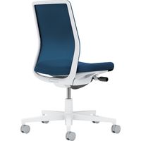 【組立設置込】コクヨ モネット 背メッシュ 肘無 ランバー無 背座同色 ウレタンキャスター ホワイトグレー×ネイビー 1脚（直送品）