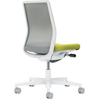 【組立設置込】コクヨ モネット 背メッシュ 肘無 ランバー無 背座ツートン ナイロンキャスター Wグレー×ライトオリーブ×ライトグレー 1脚（直送品）