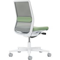 【組立設置込】コクヨ モネット 背メッシュ 肘無 ランバー付 背座ツートン ウレタンキャスター Wグレー×パウダーミント×ライトグレー 1脚（直送品）