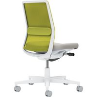 【組立設置込】コクヨ モネット 背メッシュ 肘無 ランバー付 背座ツートン ウレタンキャスター Wグレー×ライトグレー×ライトオリーブ 1脚（直送品）