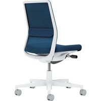【組立設置込】コクヨ モネット 背メッシュ 肘無 ランバー付 背座同色 ウレタンキャスター ホワイトグレー×ネイビー 1脚（直送品）
