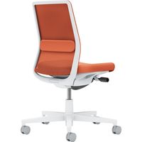 【組立設置込】コクヨ モネット 背メッシュ 肘無 ランバー付 背座同色 ナイロンキャスター ホワイトグレー×ソフトテラコッタ 1脚（直送品）