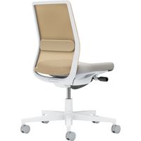 【組立設置込】コクヨ モネット 背メッシュ 肘無 ランバー付 背座ツートン ナイロンキャスター Wグレー×ライトグレー×ソフトベージュ 1脚（直送品）