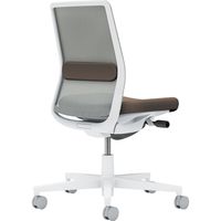 【組立設置込】コクヨ モネット 背メッシュ 肘無 ランバー付 背座ツートン ナイロンキャスター Wグレー×ダークグレージュ×Lグレー 1脚（直送品）