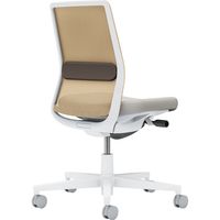 【組立設置込】コクヨ モネット 背メッシュ 肘無 ランバー付 背座ツートン ナイロンキャスター WGY×LGY×SBE×Dグレージュ 1脚（直送品）