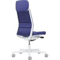 【組立設置込】コクヨ モネット 背メッシュ ショルダーサポート 肘無 ランバー付 背座同色 ウレタンキャスター WGY×Dパープル 1脚（直送品）