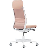 【組立設置込】コクヨ モネット 背メッシュ ショルダーサポート 肘無 ランバー付 背座同色 ウレタンキャスター WGY×アッシュピンク 1脚（直送品）