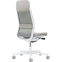 【組立設置込】コクヨ モネット 背メッシュ ショルダーサポート 肘無 ランバー付 背座同色 ウレタンキャスター Wグレー×ライトグレー 1脚（直送品）