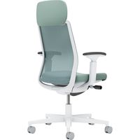 【組立設置込】コクヨ モネット 背メッシュ ショルダーサポート 可動肘 ランバー無 背座同色 ウレタンキャスター WGY×Aターコイズ 1脚（直送品）