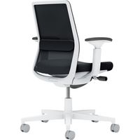 【組立設置込】コクヨ モネット 背メッシュ 可動肘 ランバーブラック 背座同色 ウレタンキャスター ホワイトグレー×ブラック 1脚（直送品）