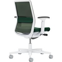 【組立設置込】コクヨ モネット 背メッシュ 可動肘 ランバー付 背座同色 ウレタンキャスター ホワイトグレー×ディープグリーン 1脚（直送品）