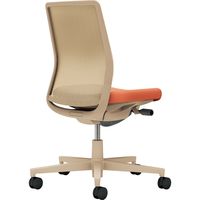 【組立設置込】コクヨ モネット 背メッシュ 肘無 ランバー無 背座ツートン ウレタンキャスター ソフトベージュ×ソフトテラコッタ 1脚（直送品）
