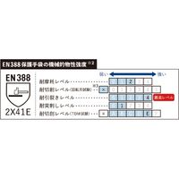 シモン 耐切創作業手袋 サイズL ブラウン CR-191 L 1セット(5双×5)