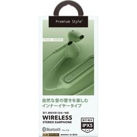 PGA Bluetooth(R) 5.0搭載 ワイヤレスステレオイヤホン インナーイヤータイプ グリーン PG-BTE12IE6GR 1個
