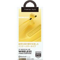 PGA Bluetooth(R) 5.0搭載 ワイヤレスステレオイヤホン インナーイヤータイプ イエロー PG-BTE12IE7YE 1個