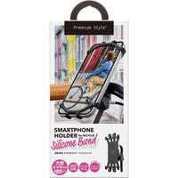 PGA 自転車用 スマートフォンホルダー [シリコンバンド] PG-BYHLD01SBN 1個