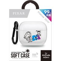 PGA AirPods 第3世代用 抗菌ソフトケース [モンスターズ・インク] PG-DAP3TP05MOI 1個（直送品）