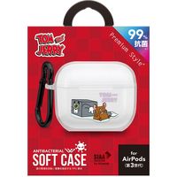 PGA AirPods 第3世代用 抗菌ソフトケース [トムとジェリー・ファニーアート] PG-WAP3TP01TAJ 1個（直送品）