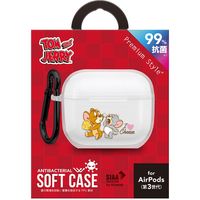 PGA AirPods 第3世代用 抗菌ソフトケース [トムとジェリー・チーズ] PG-WAP3TP02TAJ 1個（直送品）