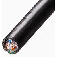 サンワサプライ カテゴリ6A屋外用LANケーブルのみ(ブラック・100m) KB-T6AAD-CB100BKN 1個